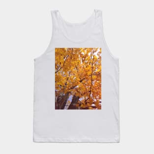 Yellow Autumn Leaves Tank Top